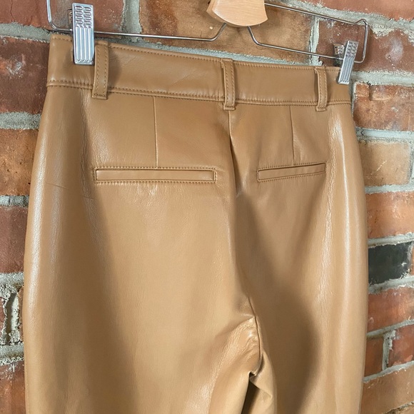ARITZIA BABATON command pant vegan leather brown size 2 full length - Picture 7 of 8